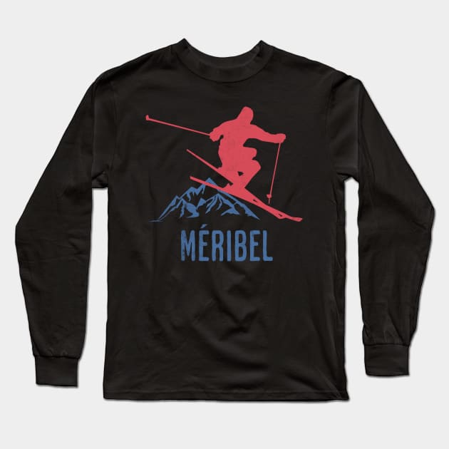 Méribel Mountain Majesty Long Sleeve T-Shirt by MEWRCH